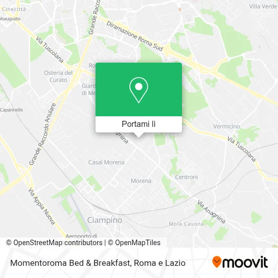Mappa Momentoroma Bed & Breakfast