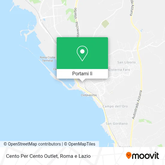 Mappa Cento Per Cento Outlet