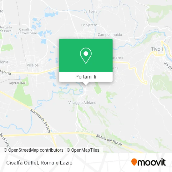 Mappa Cisalfa Outlet