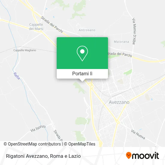 Mappa Rigatoni Avezzano