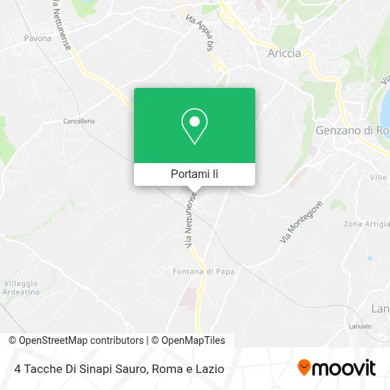 Mappa 4 Tacche Di Sinapi Sauro