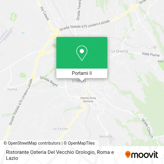 Mappa Ristorante Osteria Del Vecchio Orologio