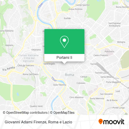 Mappa Giovanni Adami Firenze