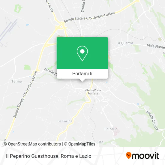 Mappa Il Peperino Guesthouse