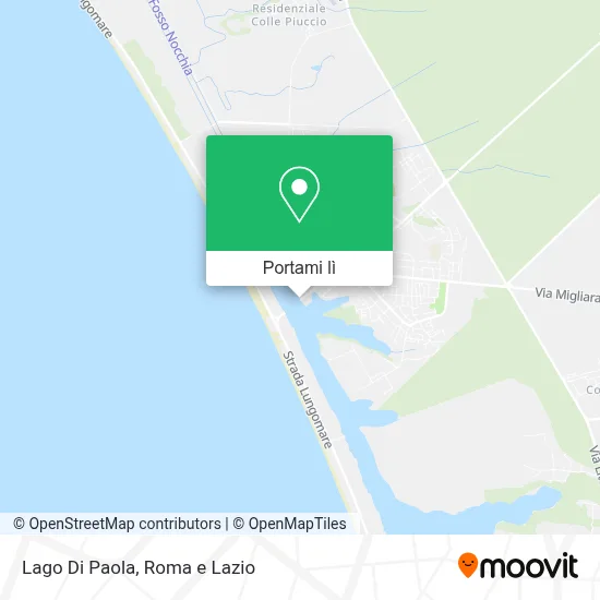 Mappa Lago Di Paola