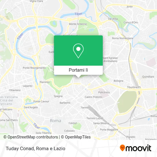 Mappa Tuday Conad