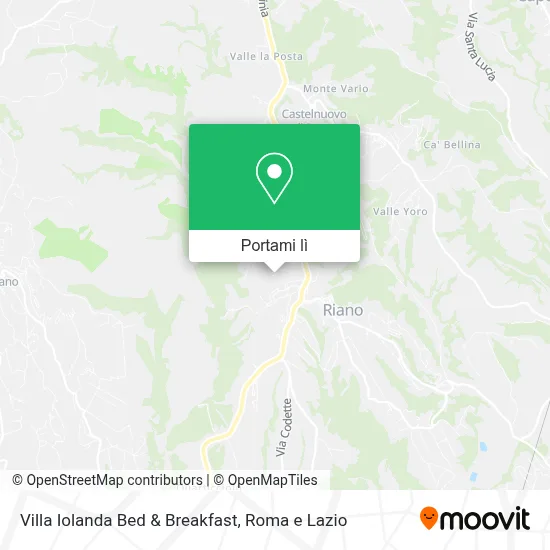 Mappa Villa Iolanda Bed & Breakfast