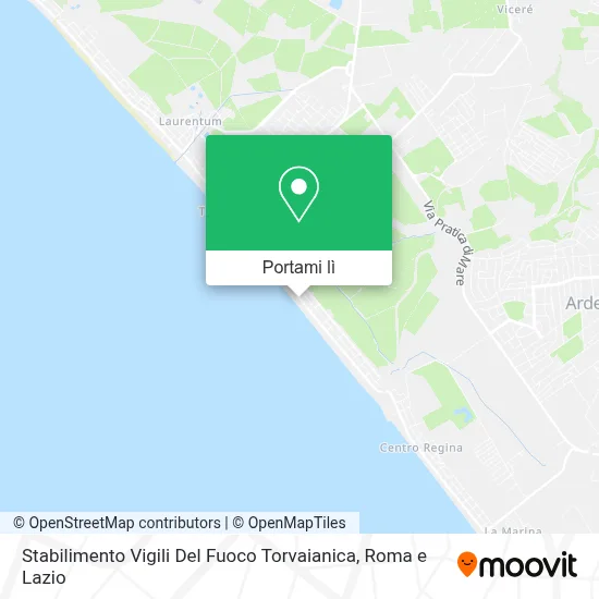 Mappa Stabilimento Vigili Del Fuoco Torvaianica