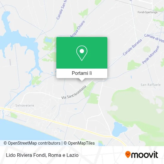 Mappa Lido Riviera Fondi