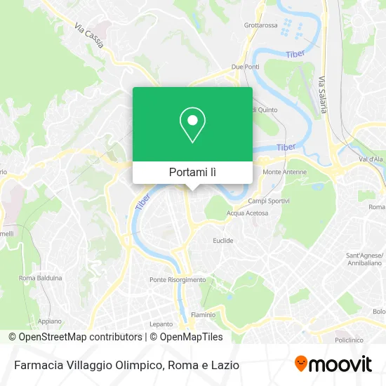 Mappa Farmacia Villaggio Olimpico