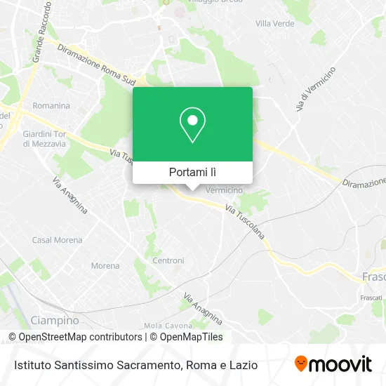 Mappa Istituto Santissimo Sacramento