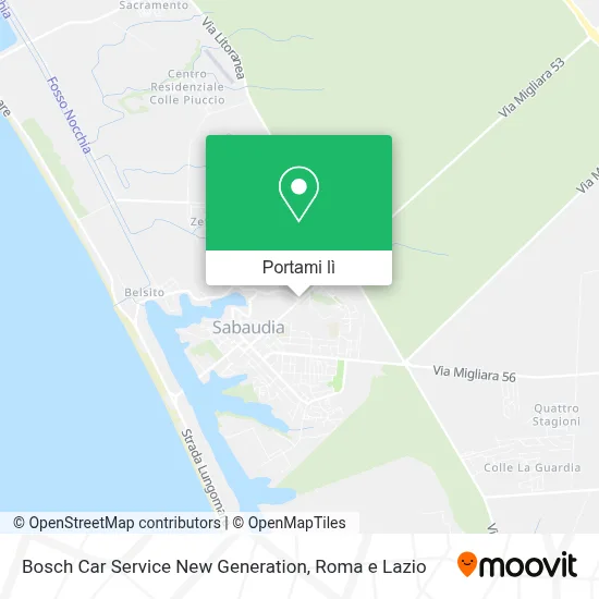 Mappa Bosch Car Service New Generation