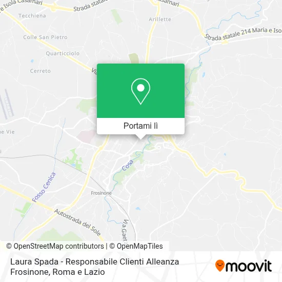 Mappa Laura Spada - Responsabile Clienti Alleanza Frosinone