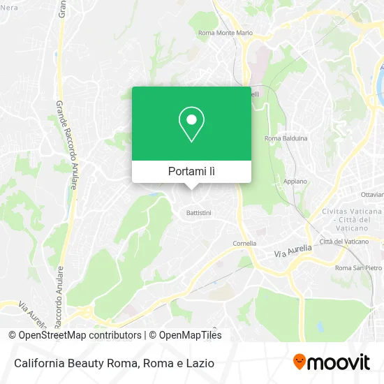 Mappa California Beauty Roma