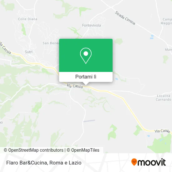 Mappa Flaro Bar&Cucina