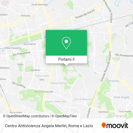 Mappa Centro Antiviolenza Angela Merlin