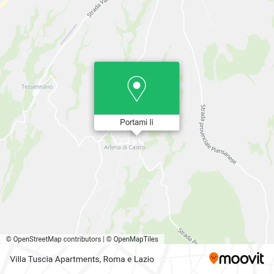 Mappa Villa Tuscia Apartments