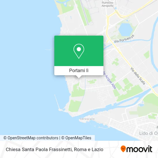 Mappa Chiesa Santa Paola Frassinetti