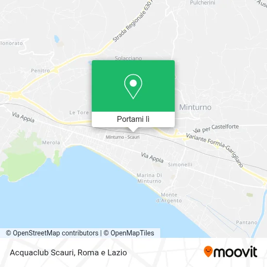 Mappa Acquaclub Scauri