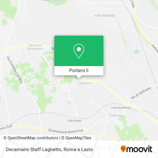 Mappa Decamano Staff Laghetto