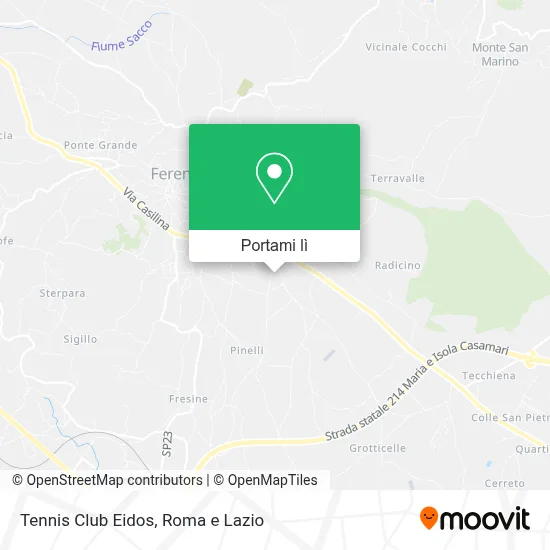 Mappa Tennis Club Eidos