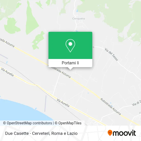 Mappa Due Casette - Cerveteri