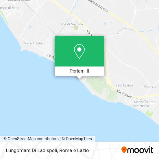 Mappa Lungomare Di Ladispoli