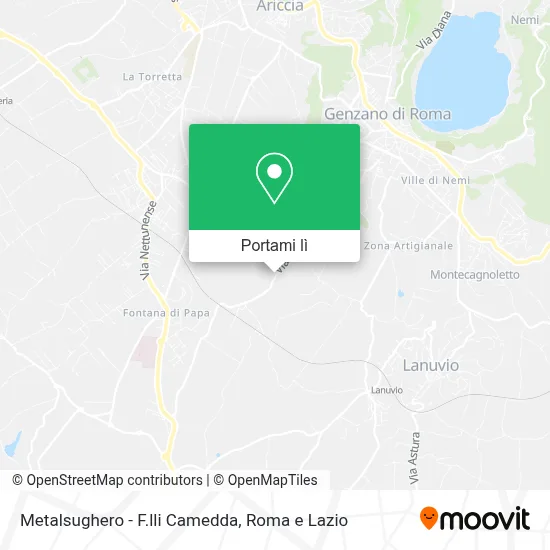 Mappa Metalsughero - F.lli Camedda