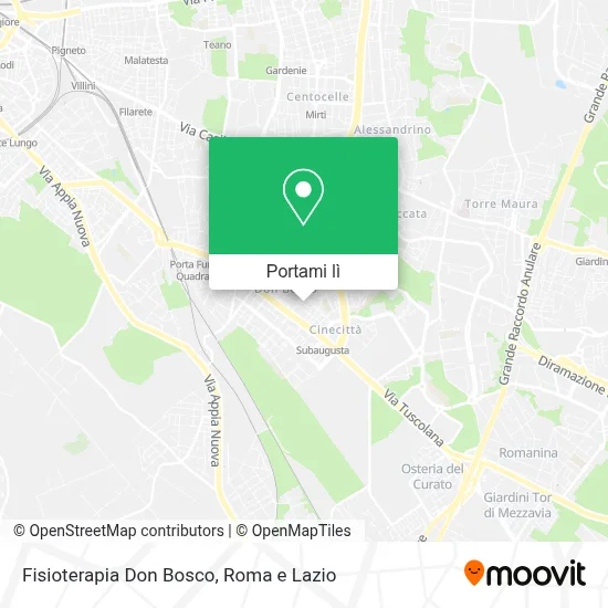 Mappa Fisioterapia Don Bosco