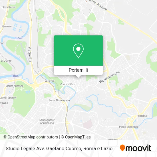 Mappa Studio Legale Avv. Gaetano Cuomo