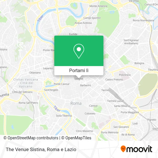 Mappa The Venue Sistina
