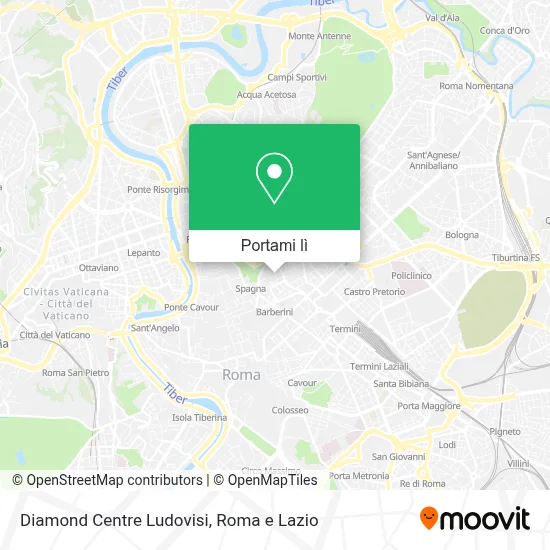 Mappa Diamond Centre Ludovisi