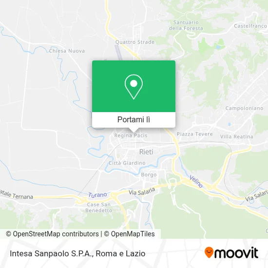 Mappa Intesa Sanpaolo S.P.A.