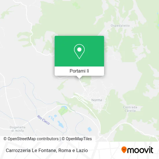 Mappa Carrozzeria Le Fontane