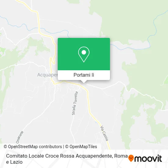 Mappa Comitato Locale Croce Rossa Acquapendente