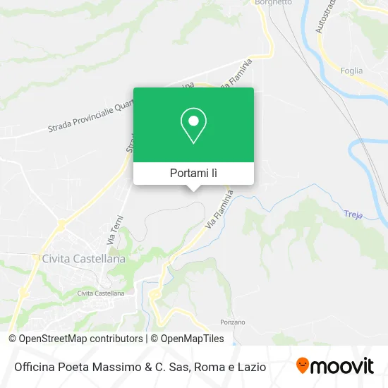 Mappa Officina Poeta Massimo & C. Sas