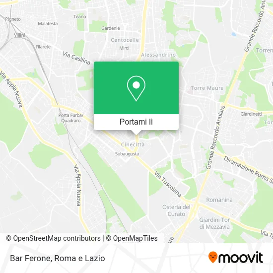 Mappa Bar Ferone