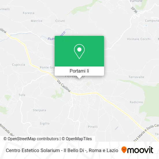 Mappa Centro Estetico Solarium - Il Bello Di -
