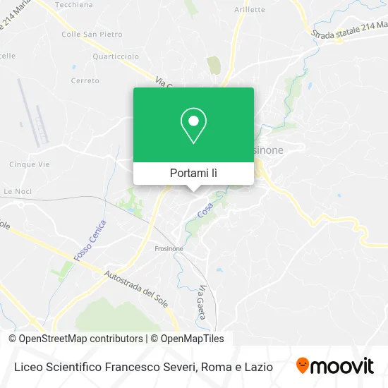 Mappa Liceo Scientifico Francesco Severi