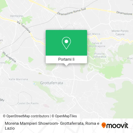 Mappa Morena Mampieri Showroom- Grottaferrata