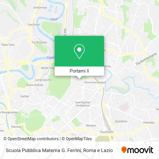 Mappa Scuola Pubblica Materna G. Ferrini