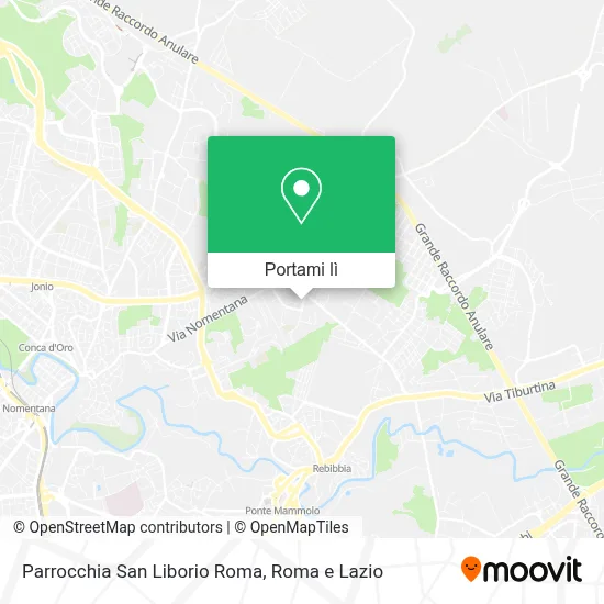 Mappa Parrocchia San Liborio Roma