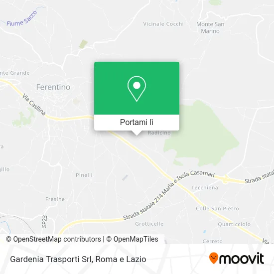 Mappa Gardenia Trasporti Srl