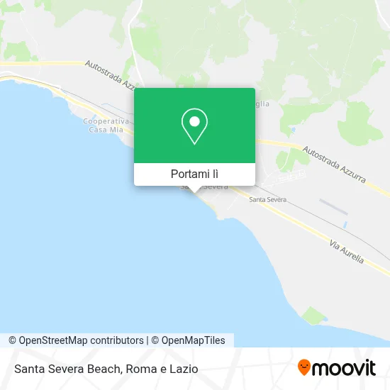 Mappa Santa Severa Beach