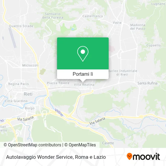 Mappa Autolavaggio Wonder Service