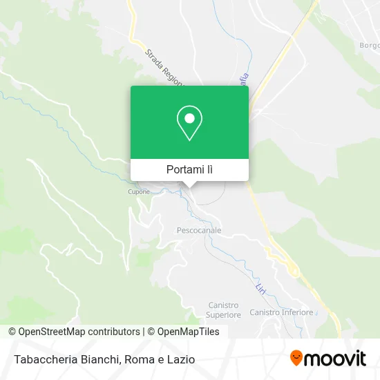 Mappa Tabaccheria Bianchi