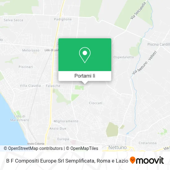 Mappa B F Compositi Europe Srl Semplificata