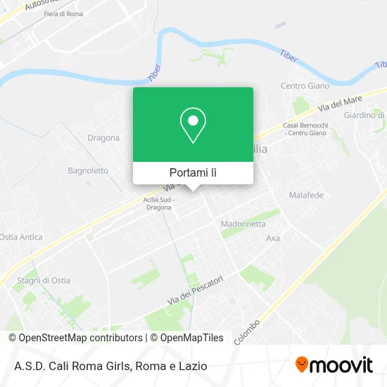Mappa A.S.D. Cali Roma Girls