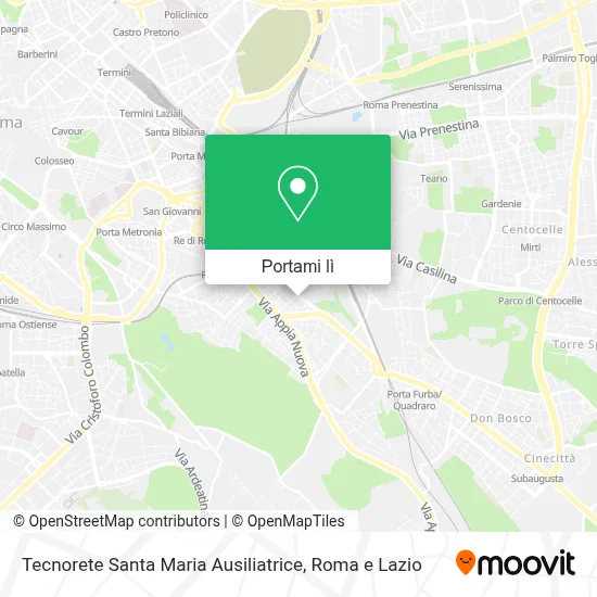 Mappa Tecnorete Santa Maria Ausiliatrice