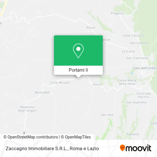 Mappa Zaccagno Immobiliare S.R.L.